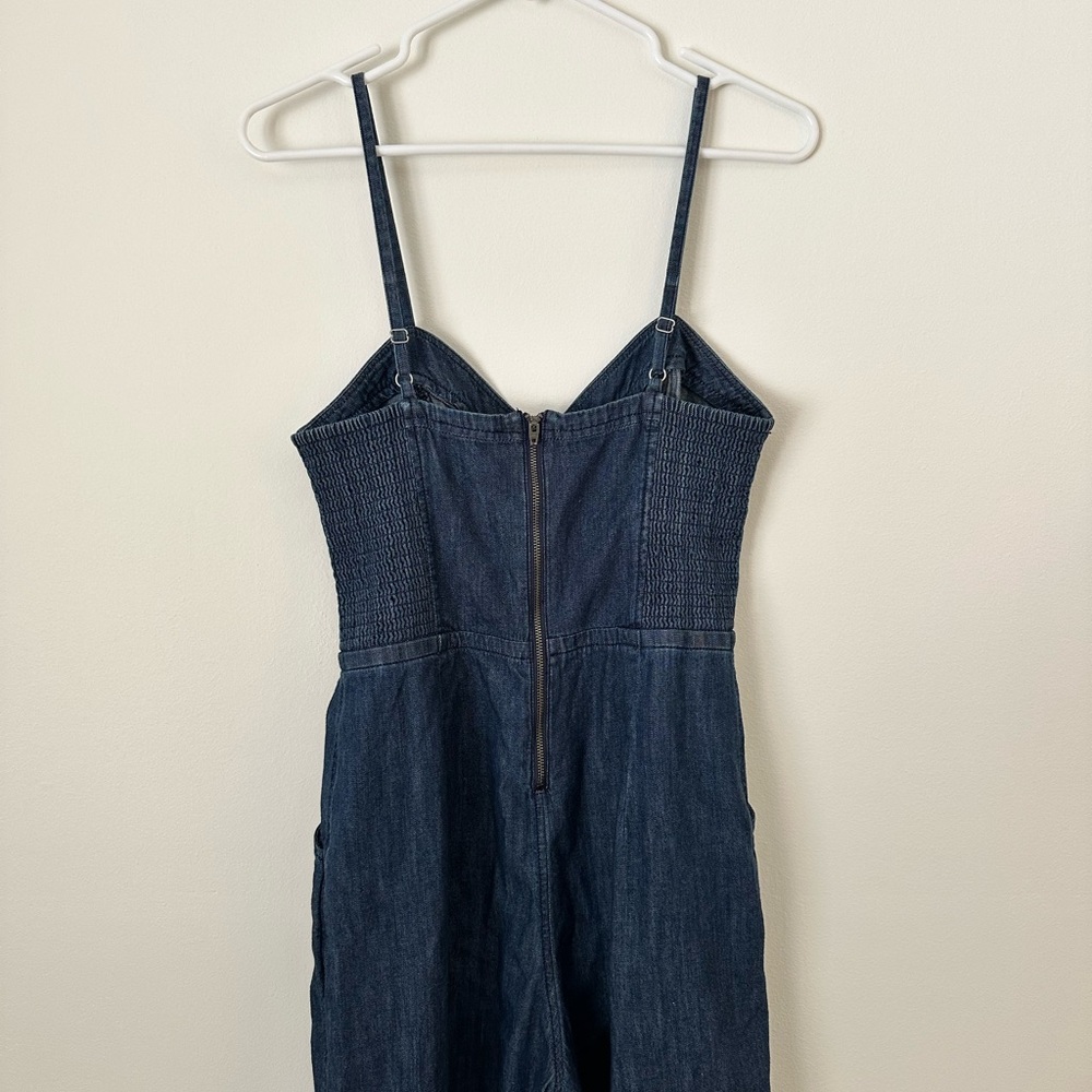 Express Dark Blue Women's Denim Romper - Picture 2 of 6